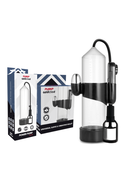 PUMP ADDICTED BOMBA ERECCION RX7 TRANSPARENTE CON VIBRADOR PUMP ADDICTED BOMBA ERECCION RX7 TRANSPARENTE CON VIBRADOR