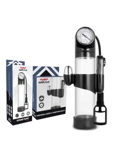 PUMP ADDICTED BOMBA ERECCION RX9 TRANSPARENTE CON VIBRADOR 2