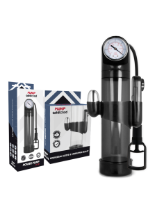 PUMP ADDICTED BOMBA ERECCION RX9 NEGRO CON VIBRADOR 2