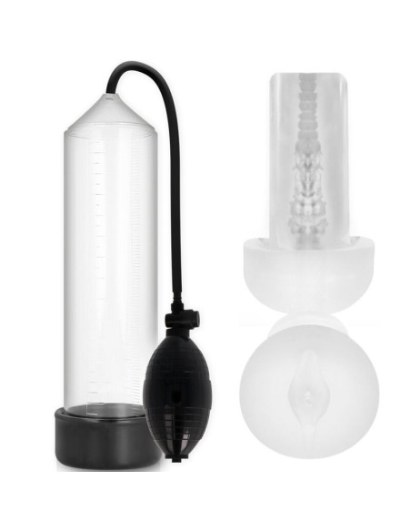 PUMP ADDICTED RX3 BOMBA ERECCION CLEAR CON MASTURBADOR