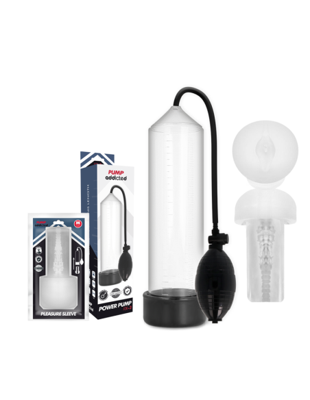 PUMP ADDICTED RX3 BOMBA ERECCION CLEAR CON MASTURBADOR