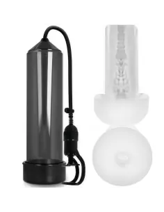 PUMP ADDICTED BOMBA ERECCION RX5 BLACK CON MASTURBADOR