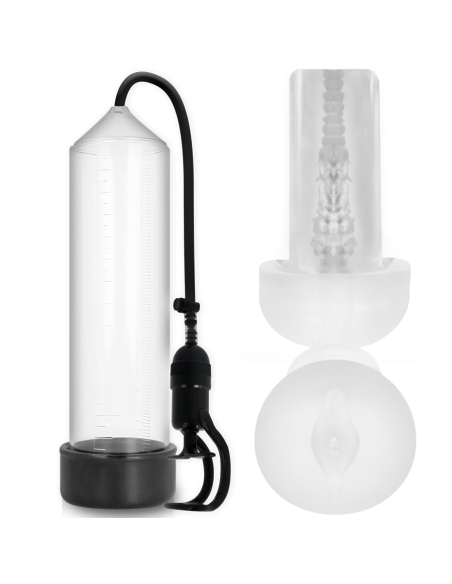 PUMP ADDICTED BOMBA ERECCION RX5 TRANSPARENTE CON MASTURBADOR PUMP ADDICTED BOMBA ERECCION RX5 TRANSPARENTE CON MASTURBADOR