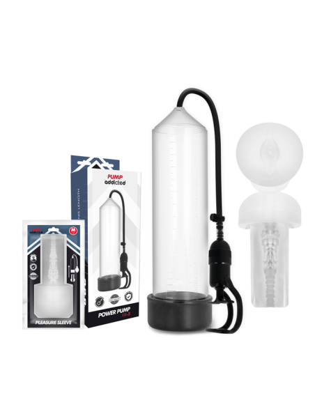 PUMP ADDICTED BOMBA ERECCION RX5 TRANSPARENTE CON MASTURBADOR PUMP ADDICTED BOMBA ERECCION RX5 TRANSPARENTE CON MASTURBADOR