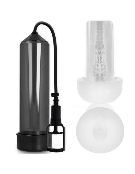 PUMP ADDICTED BOMBA ERECCION RX7 NEGRO CON MASTURBADOR PUMP ADDICTED BOMBA ERECCION RX7 NEGRO CON MASTURBADOR