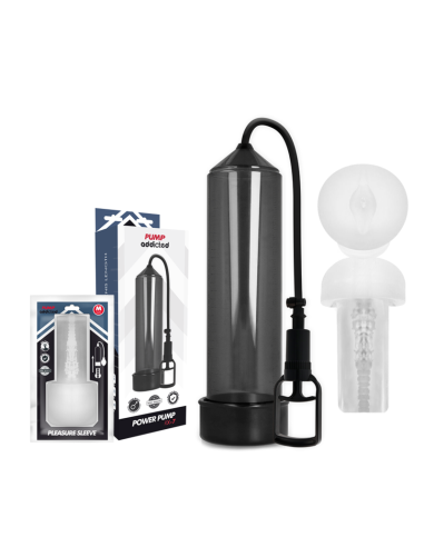PUMP ADDICTED BOMBA ERECCION RX7 NEGRO CON MASTURBADOR