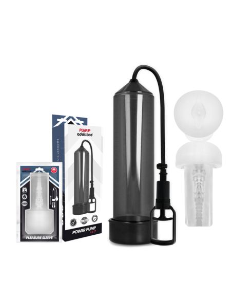 PUMP ADDICTED BOMBA ERECCION RX7 NEGRO CON MASTURBADOR PUMP ADDICTED BOMBA ERECCION RX7 NEGRO CON MASTURBADOR