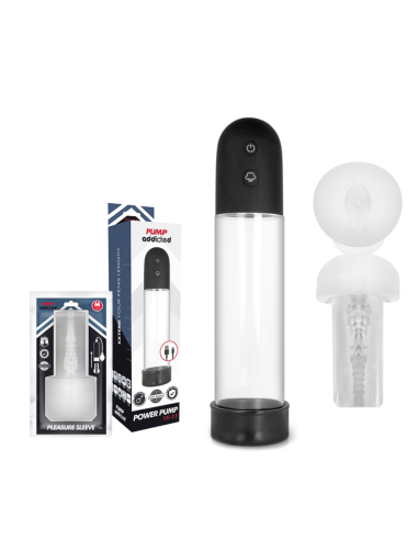 PUMP ADDICTED BOMBA ERECCION RX11 AUTOMATICA CON MASTURBADOR
