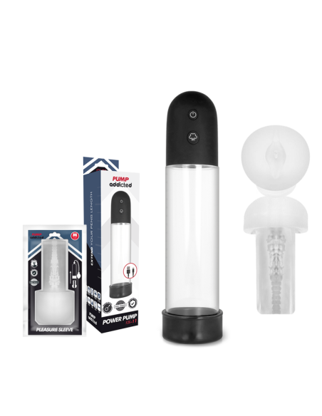 PUMP ADDICTED BOMBA ERECCION RX11 AUTOMATICA CON MASTURBADOR