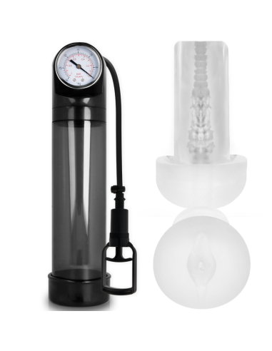 PUMP ADDICTED BOMBA ERECCION RX9 NEGRO CON MASTURBADOR