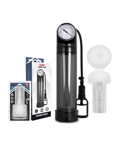 PUMP ADDICTED BOMBA ERECCION RX9 NEGRO CON MASTURBADOR