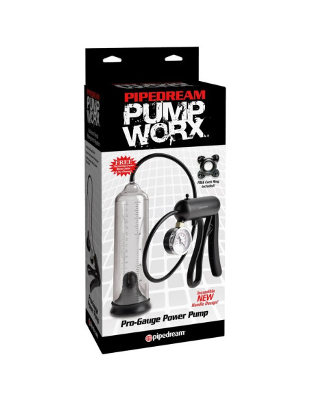 PUMP WORX BOMBA DE POTENCIA PRO GAUGE TRANSPARENTE PUMP WORX BOMBA DE POTENCIA PRO GAUGE TRANSPARENTE