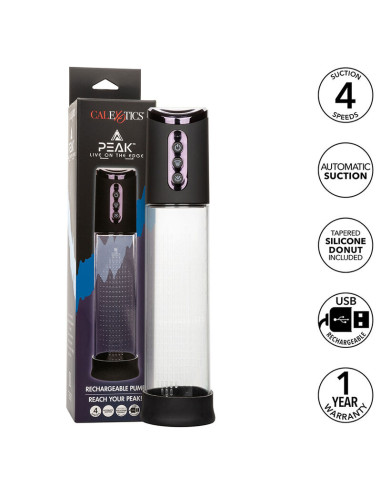 CALEXOTICS PEAK BOMBA ONDAS ESTIMULADORASA 4 VELOCIDADES NEGRO