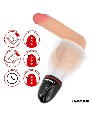 JAMYJOB XPAND LITE BOMBA AUTOMTICA DE TESTICULOS 3 NIVELES DE ONDAS ESTIMULADORAS GRIS