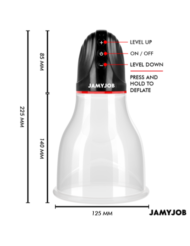 JAMYJOB XPAND LITE BOMBA AUTOMTICA DE TESTICULOS 3 NIVELES DE ONDAS ESTIMULADORAS GRIS