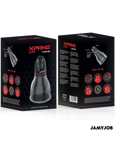 JAMYJOB XPAND LITE BOMBA AUTOMTICA DE TESTICULOS 3 NIVELES DE ONDAS ESTIMULADORAS GRIS