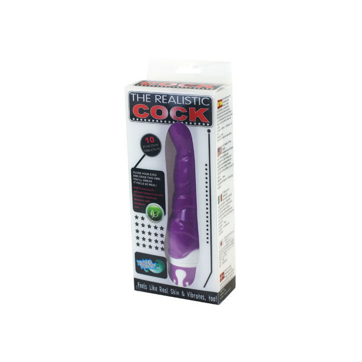 BAILE REALISTIC COCK 10 RITMOS SENSATION VIOLETA