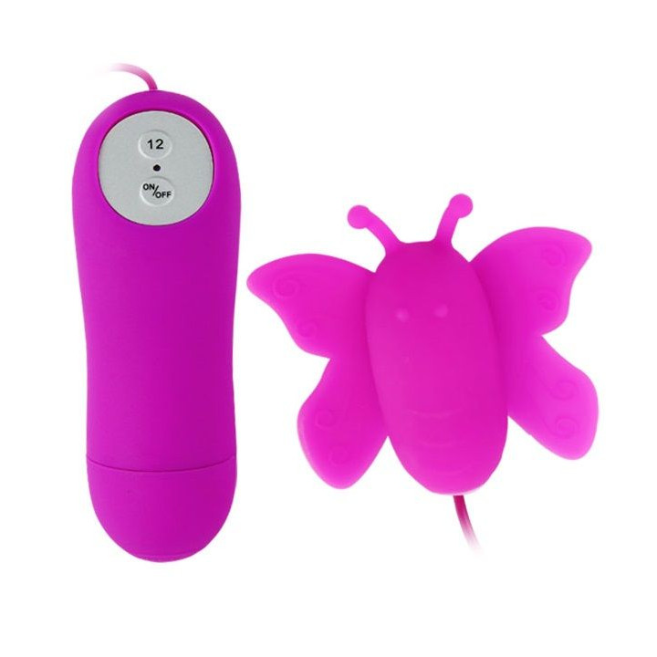 BAILE ESTIMULADOR DE CLITORIS MARIPOSA LOVE EGGS 12 VELOCIDADES LILA CONTROL REMOTO