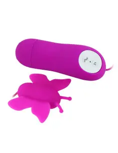 BAILE ESTIMULADOR DE CLITORIS MARIPOSA LOVE EGGS 12 VELOCIDADES LILA CONTROL REMOTO 2