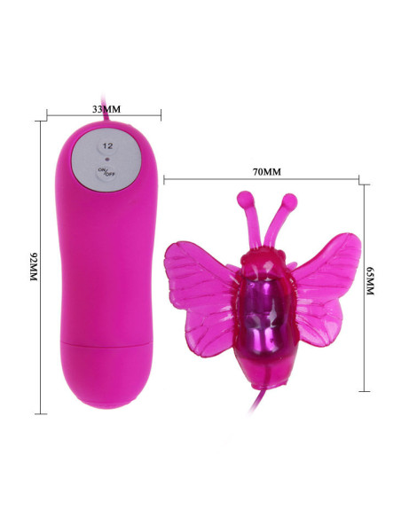 BAILE CUTE SECRET MARIPOSA ESTIMULADORA VIBRADOR 12V BAILE CUTE SECRET MARIPOSA ESTIMULADORA VIBRADOR 12V