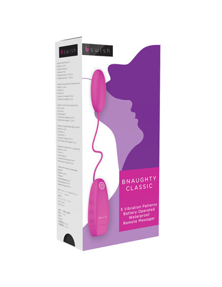 B SWISH BNAUGHTY CLASSIC VIBRATING BULLET CERISE B SWISH BNAUGHTY CLASSIC VIBRATING BULLET CERISE