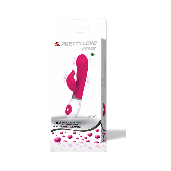 PRETTY LOVE FLIRTATION VIBRADOR CON ESTIMULADOR FELIX