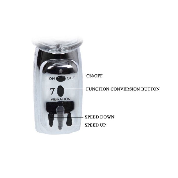 BAILE AMOUR MISSILE ROTADOR TRANSPARENTE 265 CM