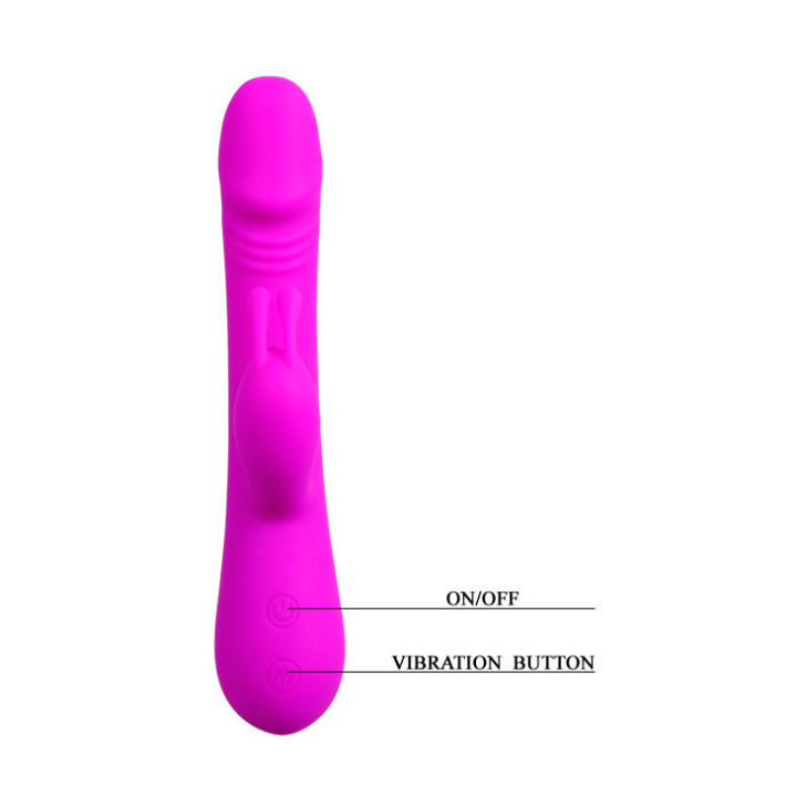 PRETTY LOVE FLIRTATION VIBRADOR CON RABBIT CLEMENT