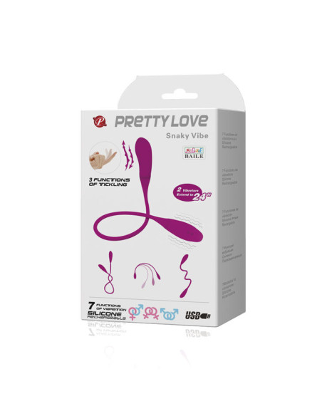 PRETTY LOVE SMART SNAKY VIBE VIBRADOR 7 V 3 TICKLING PRETTY LOVE SMART SNAKY VIBE VIBRADOR 7 V 3 TICKLING