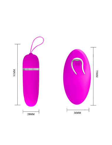 PRETTY LOVE HUEVO VIBRADOR DEBBY CON MANDO