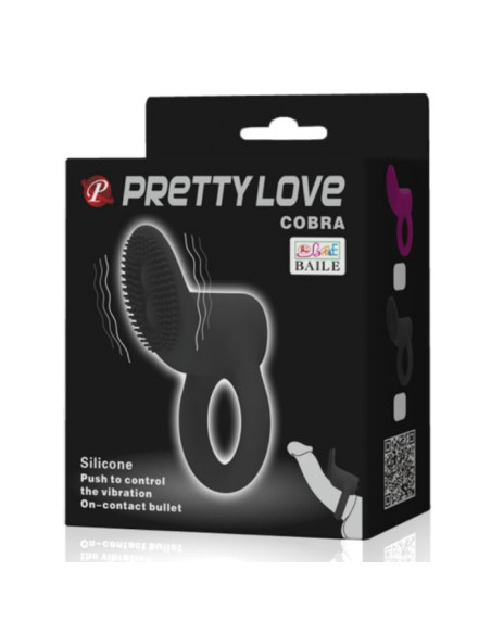 PRETTY LOVE COBRA ANILLO VIBRADOR COBRA NEGRO PRETTY LOVE COBRA ANILLO VIBRADOR COBRA NEGRO