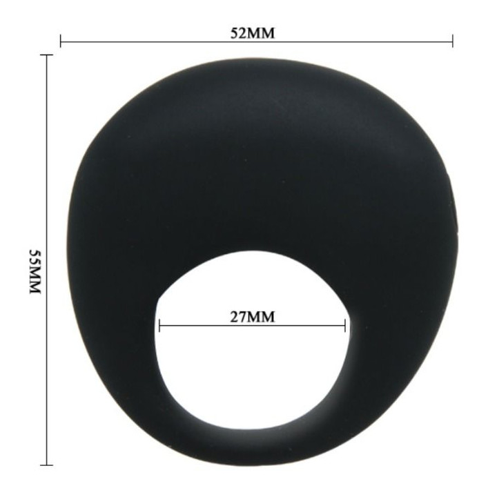 PRETTY LOVE TRAP ANILLO VIBRADOR NEGRO