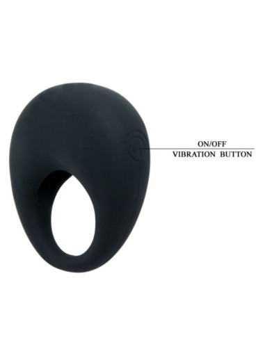 PRETTY LOVE TRAP ANILLO VIBRADOR NEGRO