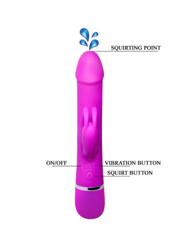 PRETTY LOVE VIBRADOR HENRY 12 MODOS DE VIBRACION Y FUNCION SQUIRT