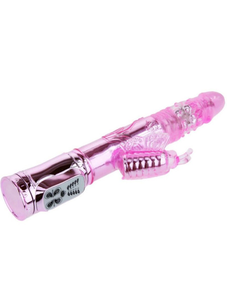 BAILE VIBRADOR RECARGABLE CON ROTACION Y ESTIMULADOR THROBBING BUTTERF BAILE VIBRADOR RECARGABLE CON ROTACION Y ESTIMULADOR THROBBING BUTTERF