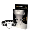 COQUETTE - CHIC DESIRE VEGAN LEATHER CHOKER WITH HEART