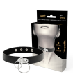 COQUETTE - CHIC DESIRE DOUBLE RING VEGAN LEATHER CHOKER