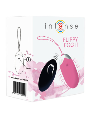 INTENSE FLIPPY II HUEVO RECARGABLE REMOTO ROSA