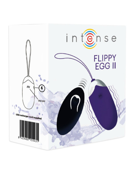 INTENSE FLIPPY II HUEVO RECARGABLE REMOTO LILA INTENSE FLIPPY II HUEVO RECARGABLE REMOTO LILA