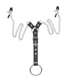 OHMAMA FETISH - NIPPLE Clamps WITH CHAINS AND PENIS RING