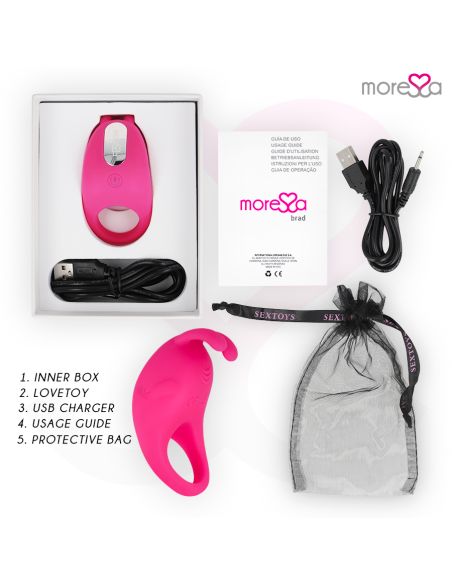 MORESSA BRAD PREMIUM SILICONE RECARGABLE ROSA