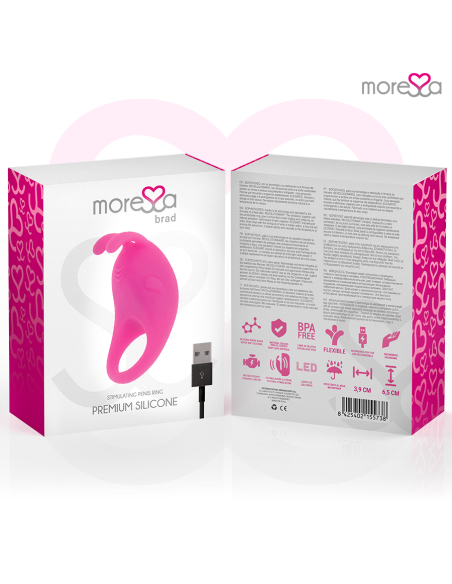 MORESSA BRAD PREMIUM SILICONE RECARGABLE ROSA