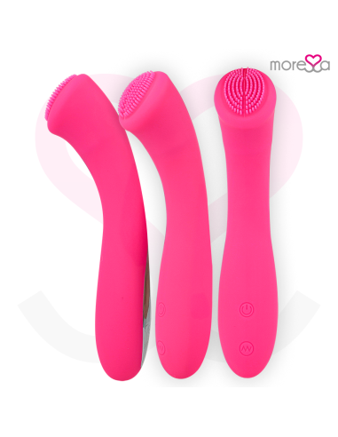 MORESSA CELSO MASAJEADOR DUO PUNTO G Y SUERO PELVICO PREMIUM SILICONE RECARGABLE