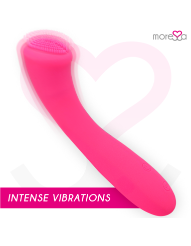 MORESSA CELSO MASAJEADOR DUO PUNTO G Y SUERO PELVICO PREMIUM SILICONE RECARGABLE