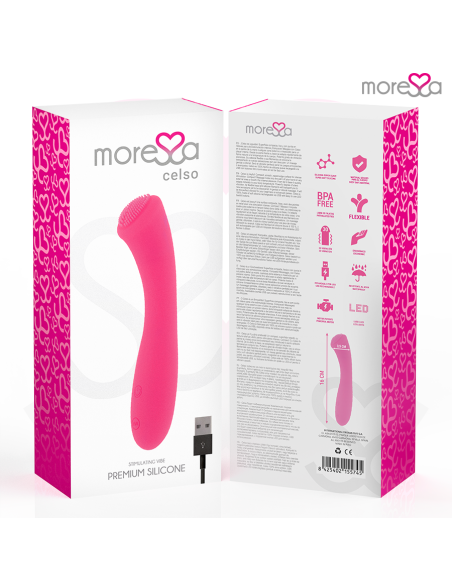 MORESSA CELSO MASAJEADOR DUO PUNTO G Y SUERO PELVICO PREMIUM SILICONE RECARGABLE MORESSA CELSO MASAJEADOR DUO PUNTO G Y SUERO PELVICO PREMIUM SILICONE RECARGABLE