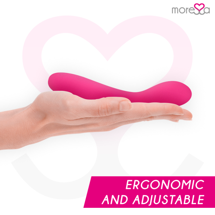 MORESSA DRUSO MASAJEADOR DUO PUNTO G Y SUERO PELVICO PREMIUM SILICONE RECARGABLE
