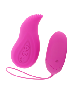 MORESSA EDGAR SET DUO HUEVO REMOTO Y MANDO CON VIBRACION INCORPORADA PREMIUM SILICONE CONTROL REMOTO 2