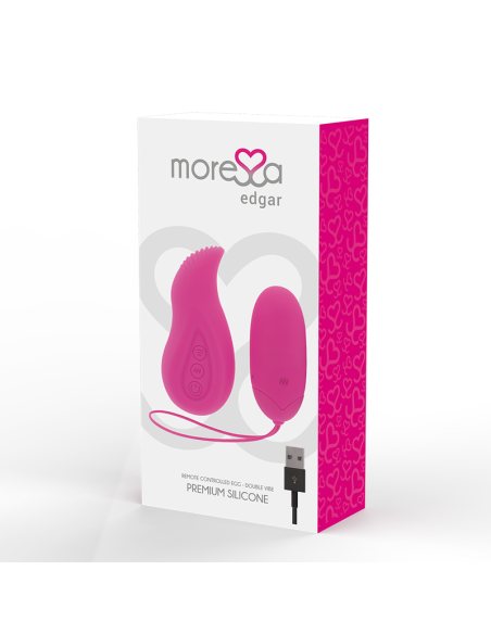 MORESSA EDGAR SET DUO HUEVO REMOTO Y MANDO CON VIBRACION INCORPORADA PREMIUM SILICONE CONTROL REMOTO MORESSA EDGAR SET DUO HUEVO REMOTO Y MANDO CON VIBRACION INCORPORADA PREMIUM SILICONE CONTROL REMOTO