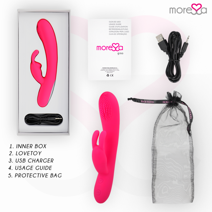 MORESSA GINO TICKLING VAGINAL PREMIUM SILICONE RECARGABLE
