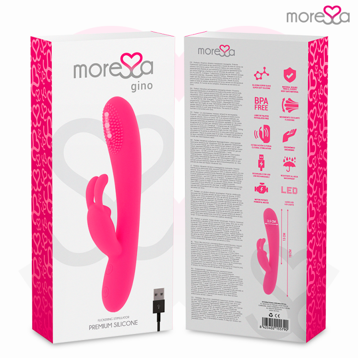 MORESSA GINO TICKLING VAGINAL PREMIUM SILICONE RECARGABLE